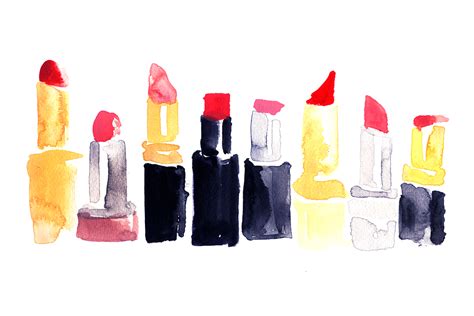 used lipstick shapes.